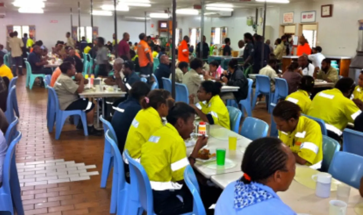 Cameron Facilities operated mining camp kitchen with professional equipment