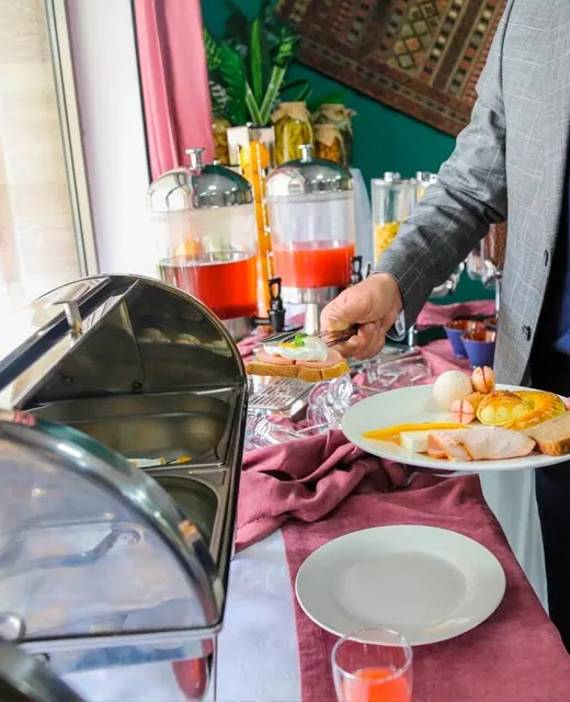 Corporate catering spread prepared for a Perth business event
