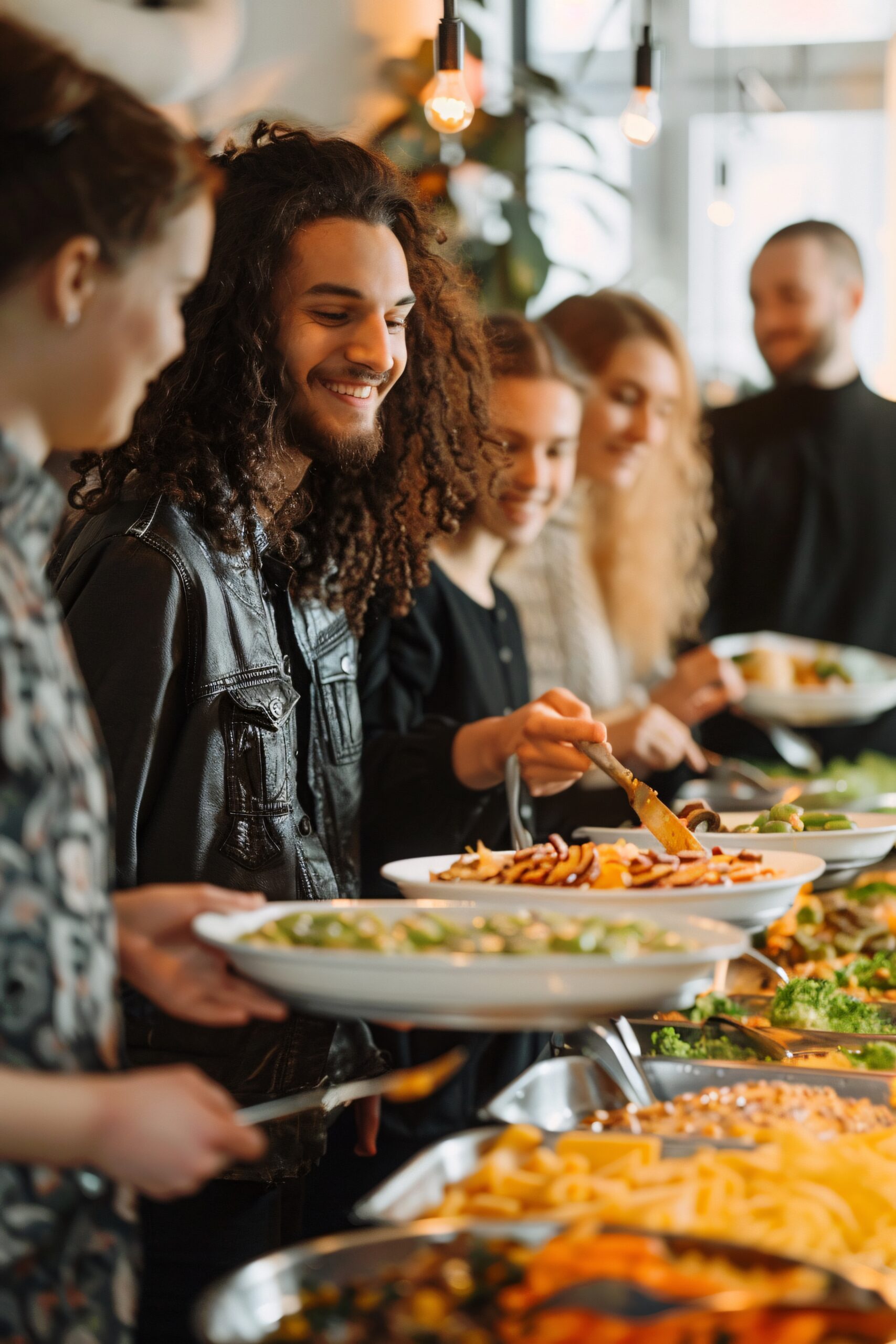 Outdoor private party catering with BBQ and grazing platters
