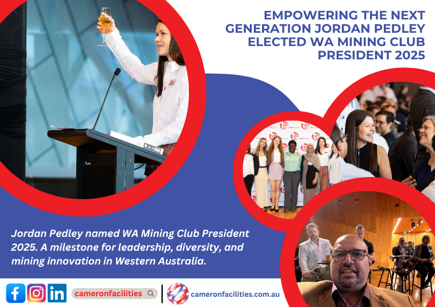 Empowering the Next Generation Jordan Pedley Elected WA Mining Club President 2025