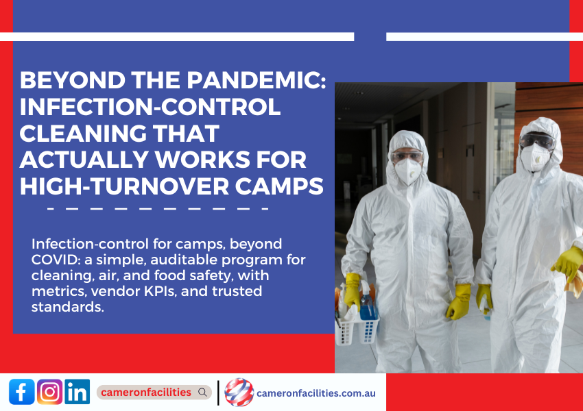 Beyond the pandemic: Infection control cleaning that actually works for high‑turnover camps