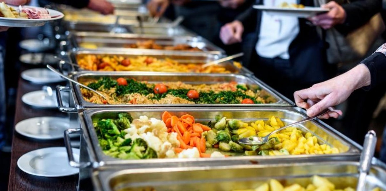 Remote site catering by Cameron Facilities—kitchen team at a WA mining camp