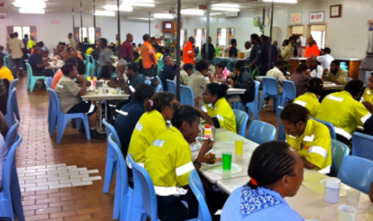 Cameron Facilities operated mining camp kitchen with professional equipment