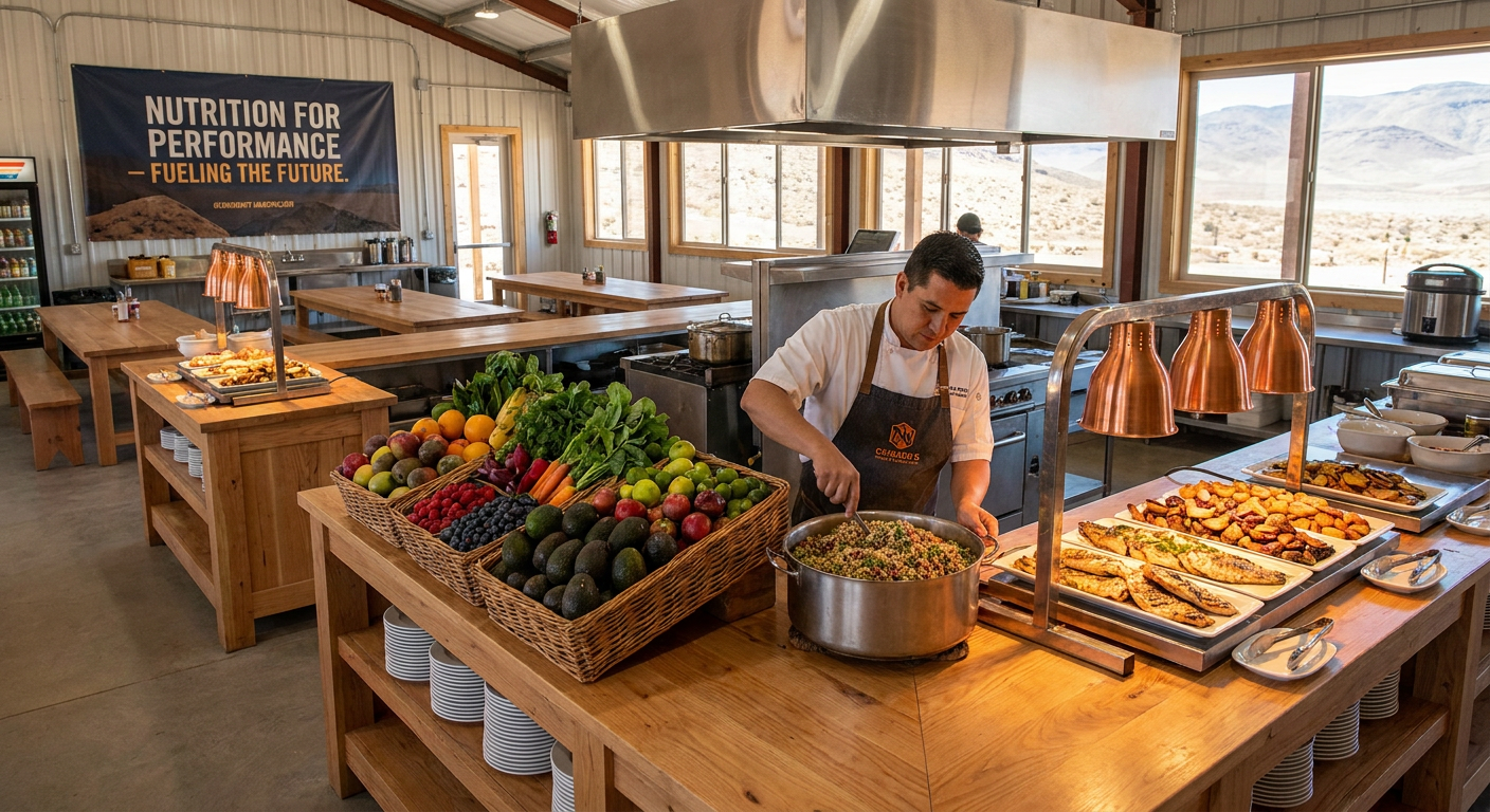 Remote mining camp catering and nutrition program in Western Australia